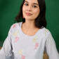 Blue Embroidered Muslin Kurta and Trouser - Berlin