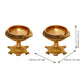 eCraftIndia Set of 2 Diya with Tortoise Base | Swadesiicart