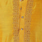 Bluesaanchi Men's Handloom Embroidered Yellow Kurta Set | Swadesiicart