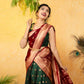 DEIANA'S Beautiful Pure Jari Silk Weaving Lehengha Choli - Green | Swadesiicart