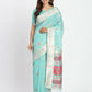 Shree Shyam Fashion Linen Cotton Sea Green Saree