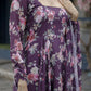 Aayaa Designer Printed Georgette Full Flare Gown With Dupatta - Multi Color