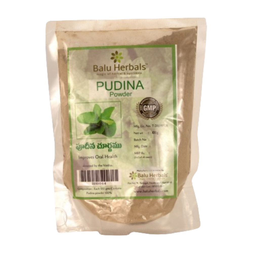 Balu Herbals Mint Leaves (Pudina) powder - Balu Herbals
