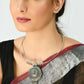 Mominos Fashion Johar Kamal Oxidised Silver-Plated Hasli Design Necklace Choker For Women | Swadesiicart