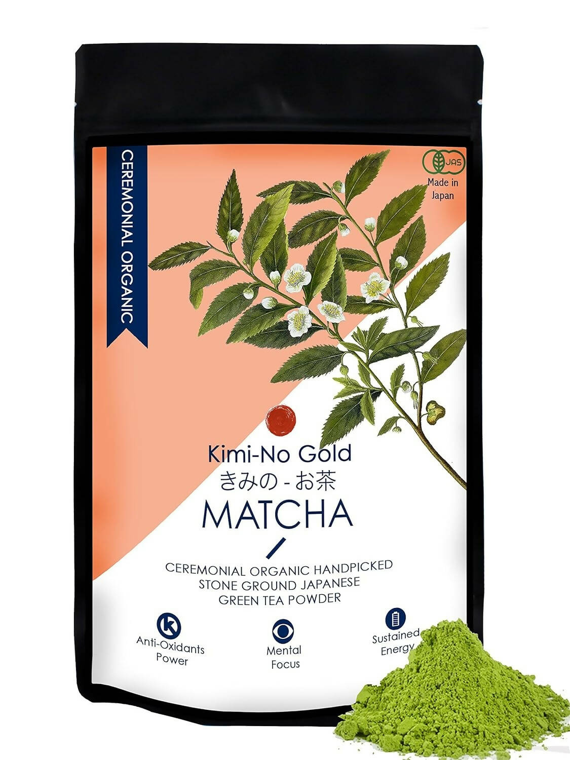 Kimino Gold Ceremonial Organic Matcha Tea | Swadesiicart