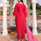 Jyoti Fashion Women's Pink Cotton Silk Hand Work with Floral Printed Kurta Set | Swadesiicart