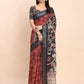 Shree Shyam Fashion Linen Cotton Maroon Saree