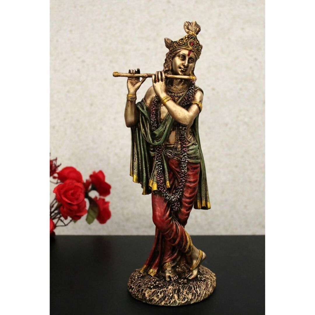 Profound Craft Resin Lord Krishna Idol - Swadesiicart