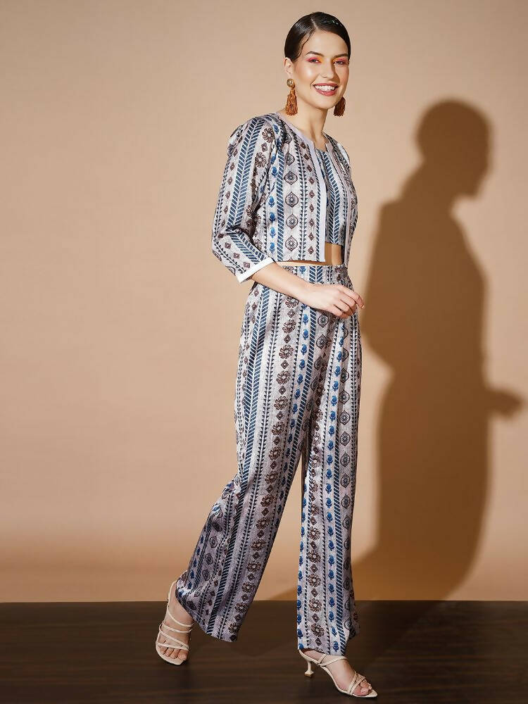 Myshka Multi Printed Co-Ords For Women - Swadesiicart