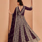 Anaita Purple Georgette Embroidered Salwar Suit