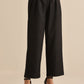 trueBrowns Black Slub Relaxed Placket Co-Ord Set - Swadesiicart