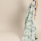 Saree Mall Blue Floral Sequinned Linen Blend Chanderi Saree | Swadesiicart