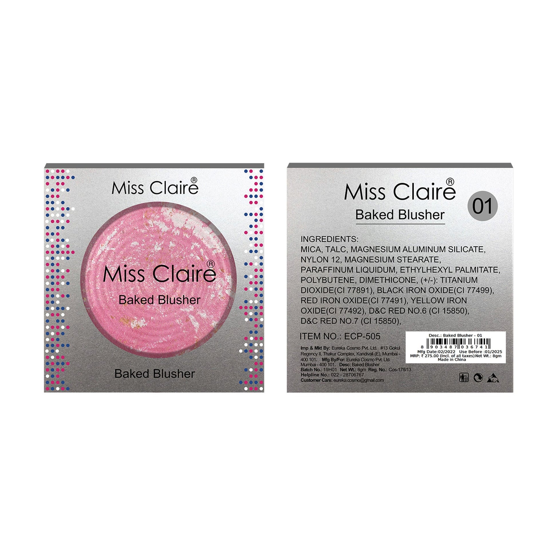 Miss Claire Baked Blusher - 1 | Swadesiicart