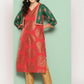 Ahalyaa Women's Traditional wear Kurta - Red | Swadesiicart