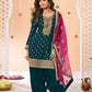Anaita Navy Blue Embroidered Viscose Patiala Salwar Suit