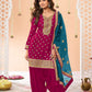 Anaita Pink Embroidered Viscose Patiala Salwar Suit