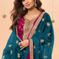 Anaita Pink Embroidered Viscose Patiala Salwar Suit