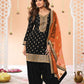 Anaita Black Embroidered Viscose Patiala Salwar Suit