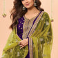Anaita Purple Embroidered Viscose Patiala Salwar Suit