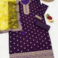 Anaita Purple Embroidered Viscose Patiala Salwar Suit