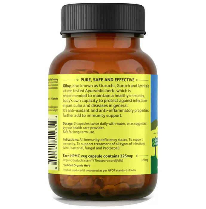 Organic India Giloy Capsules - Swadesiicart