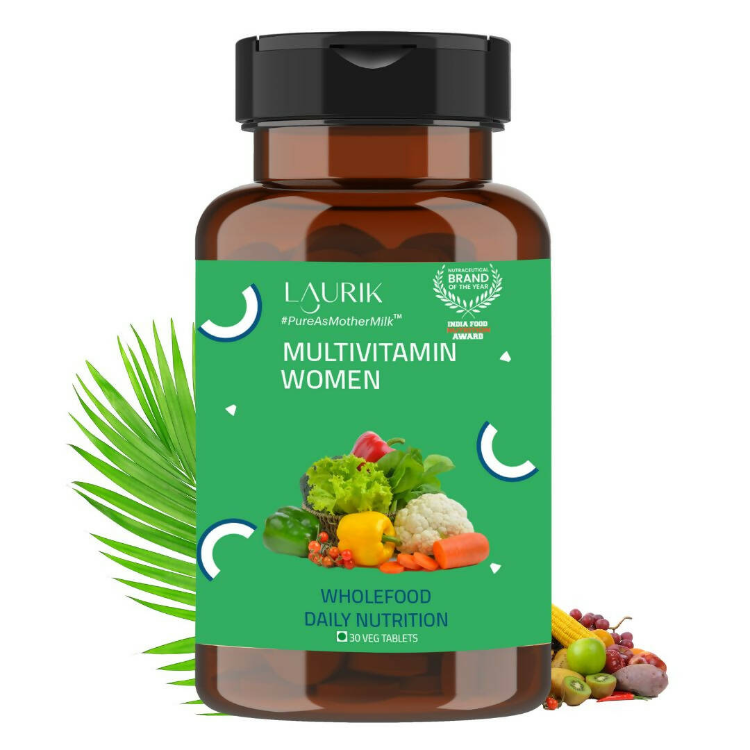 Laurik Multivitamin Supplements For Women | Vitamin A, C, D ,E With B Vitamins, Iron, Zinc And Calcium Tablets | Swadesiicart