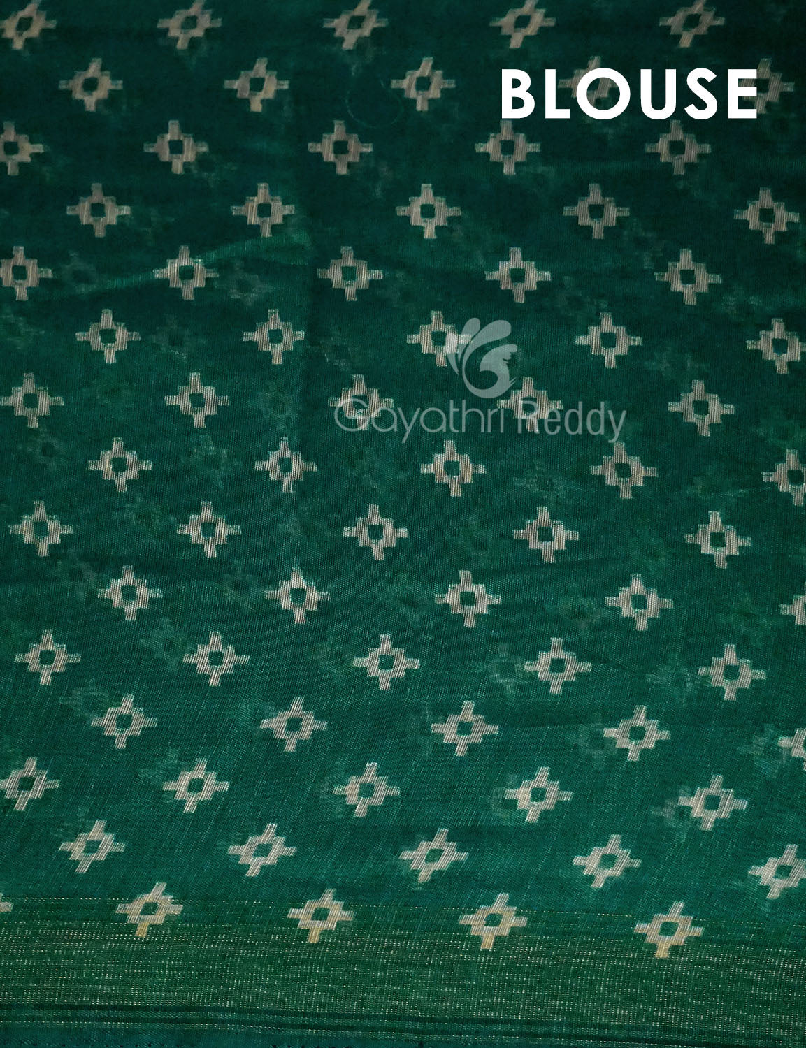 Off-White Red Striped Semi Chanderi Saree By Gayathri Reddy Designer Studio | Swadesiicart