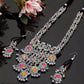 Tehzeeb Creations Women's Multi Colour Meenakari Work Necklace Set - Swadesiicart