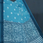 Shades of Sky Blue With Polka Print Munga Cotton Saree By Gayathri Reddy Designer Studio | Swadesiicart