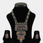 Tehzeeb Creations Women's Multi Colour Meenakari Work Necklace Set - Swadesiicart