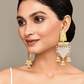 New Stylish Meenakari Yellow Jhumki Earring for Womens by House of Ree | Swadesiicart