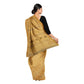 Exclusive Collection 100% Pure Cotton Brown Saree With Printed Work - Swadesiicart