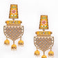 New Stylish Meenakari Yellow Jhumki Earring for Womens by House of Ree | Swadesiicart