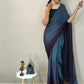 Mitera Blue Ombre Dyed Ready To Wear Saree | Swadesiicart