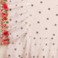Lorenvalley Fashion White Faux Georgette Ruffle Saree with Fancy Sequence work & Blouse - Swadesiicart
