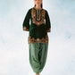 Anaita Green Embroidery Sequence & Thread Work Velvet Salwar Suit