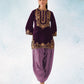 Anaita Lavender-Purple Embroidery Sequence & Thread Work Velvet Salwar Suit