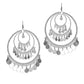 Silver-Plated Alloy Round Silver Earrings - The Pari | Swadesiicart