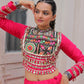 Lorenvalley Fashion Pink Roman Silk with Attractive Gota-Patti Lace Lehenga Choli | Swadesiicart
