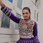 Lorenvalley Fashion Purple Roman Silk with Attractive Gota-Patti Lace Lehenga Choli | Swadesiicart