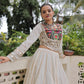 Lorenvalley Fashion White Roman Silk with Attractive Gota-Patti Lace Lehenga Choli | Swadesiicart
