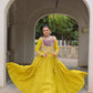 Lorenvalley Fashion Yellow Roman Silk with Attractive Gota-Patti Lace Lehenga Choli | Swadesiicart