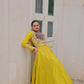 Lorenvalley Fashion Yellow Roman Silk with Attractive Gota-Patti Lace Lehenga Choli | Swadesiicart