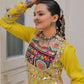 Lorenvalley Fashion Yellow Roman Silk with Attractive Gota-Patti Lace Lehenga Choli | Swadesiicart