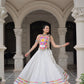 Lorenvalley Fashion White Roman Silk with Attractive Gota-Patti Lace Lehenga Choli | Swadesiicart
