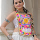 Lorenvalley Fashion White Roman Silk with Attractive Gota-Patti Lace Lehenga Choli | Swadesiicart