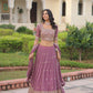 Lorenvalley Fashion Onion Pink Faux Georgette With Sequins & Zari Multi Embroidered work Lehenga Choli with Dupatta - Swadesiicart
