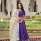 Lorenvalley Fashion Purple Gold Crush with Sequins & Zari Embroidered Work Lehenga Choli with Dupatta - Swadesiicart