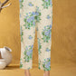Yufta Cotton Blue Floral Print Co-Ord Set - Swadesiicart
