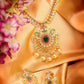 Saraf RS Jewellery Women Gold-Toned & Multi-Coloured CZ-Studded Handcrafted Jewellery Set